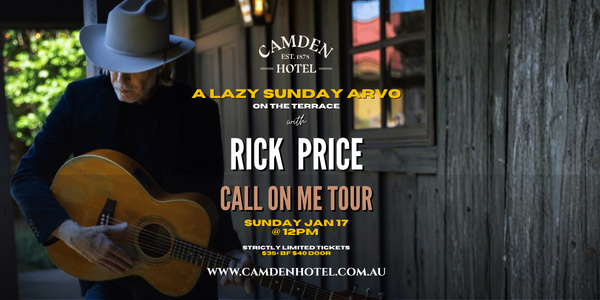 A Lazy Sunday Arvo with Rick Price - 1st Show