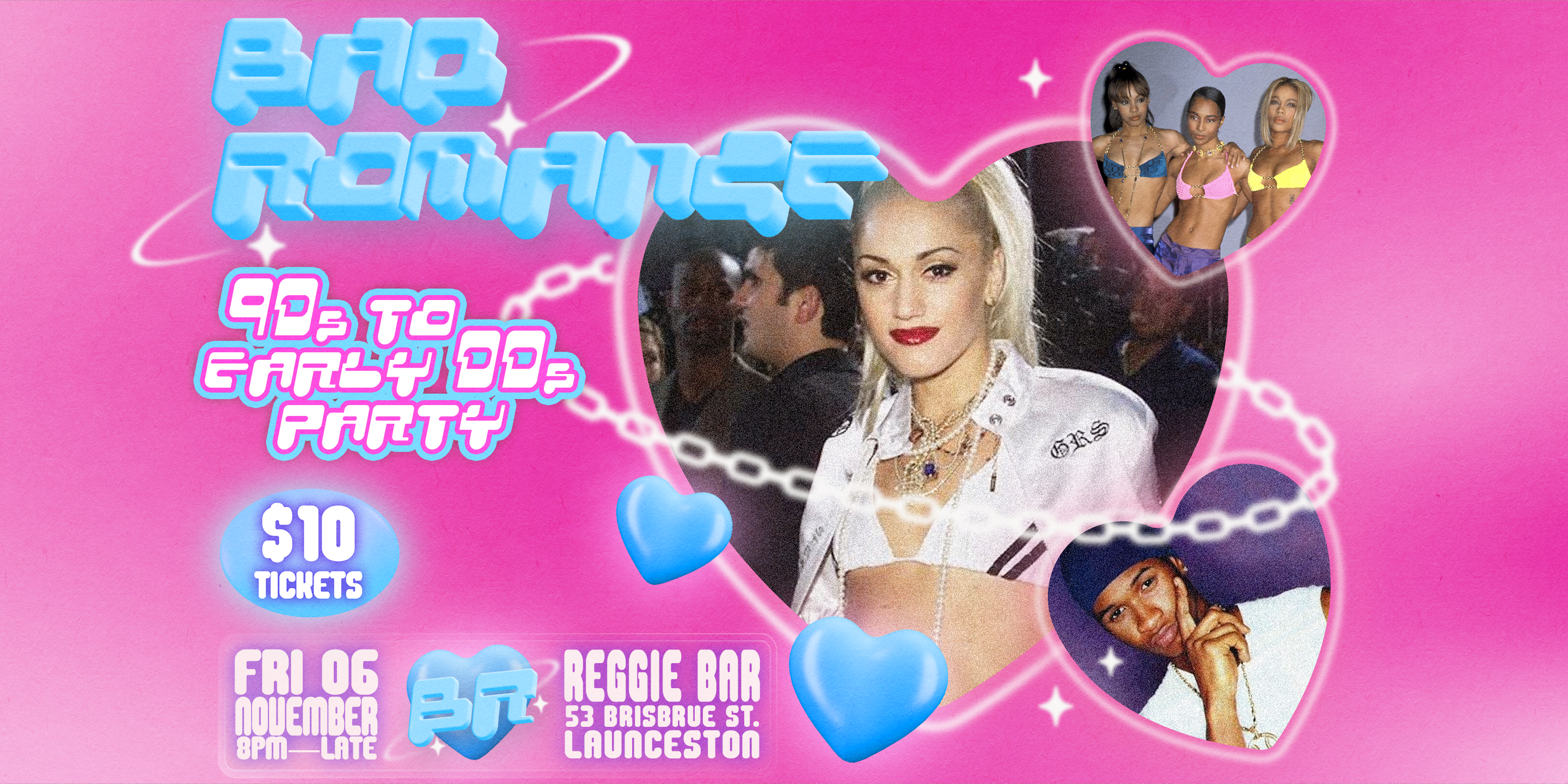 BAD ROMANCE: 90s & Early 000s Party - Launceston