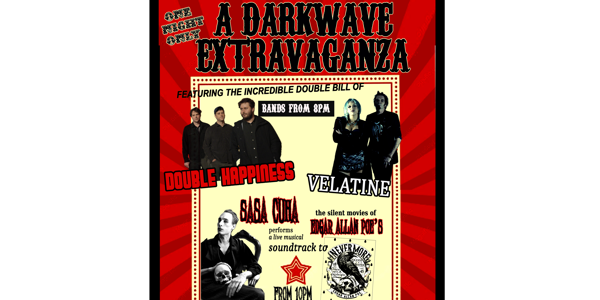 A DARKWAVE EXTRAVAGANZA live at Shotkickers - Concert poster