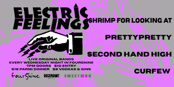 Electric Feelings⚡Shrimp for Looking At⚡prettypretty⚡Second Hand High⚡Curfew