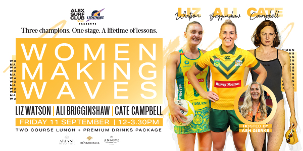 Women in Sport Luncheon with Cate Campbell, Liz Watson, Ali Brigginshaw