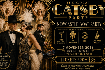 The Great Gatsby Party | Live Jazz and Showgirls | Newcastle Harbour