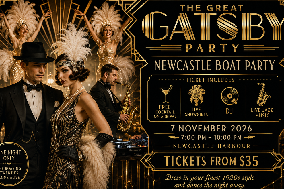 The Great Gatsby Party | Live Jazz and Showgirls | Newcastle Harbour
