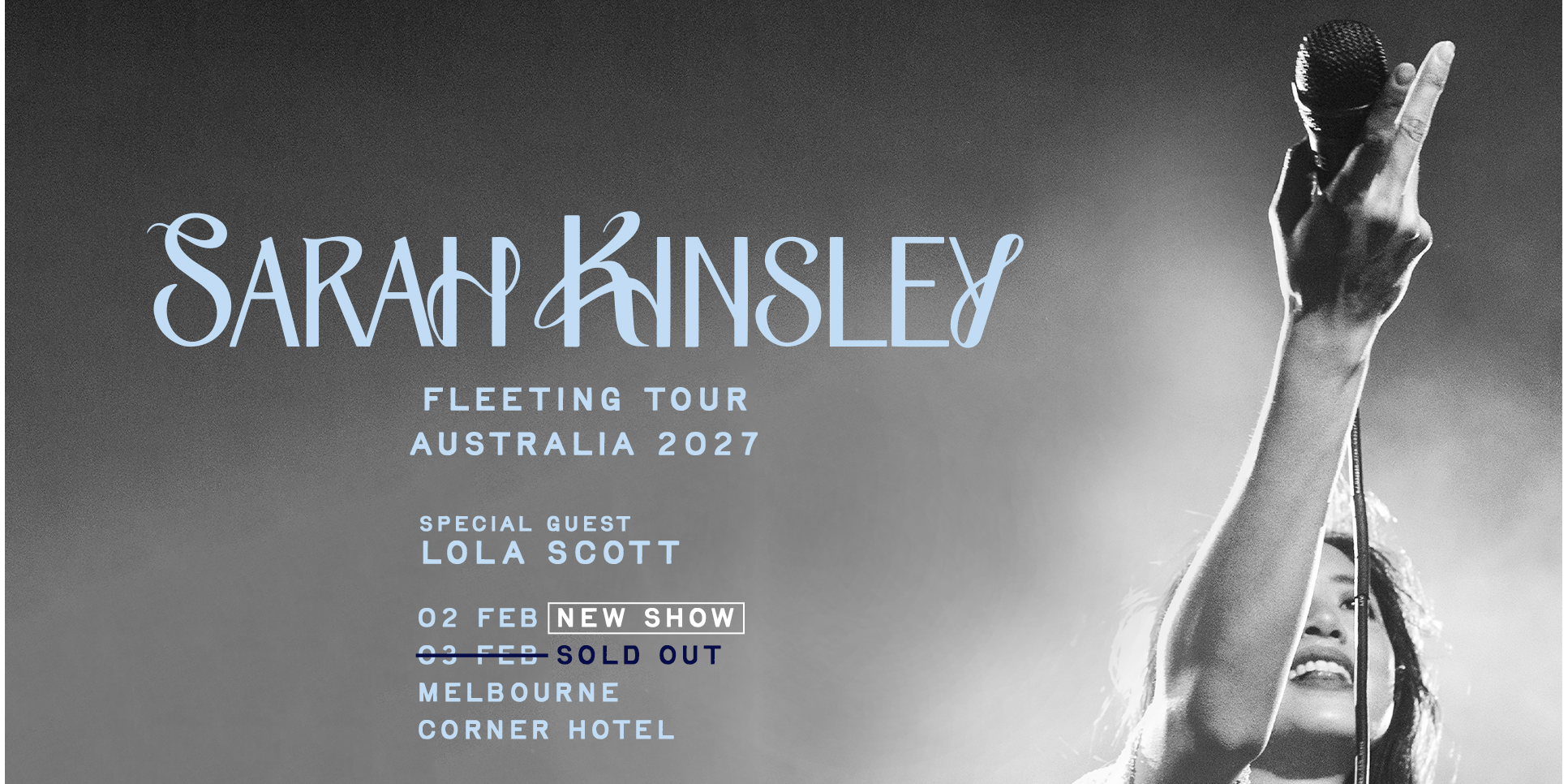 Sarah Kinsley | Fleeting Tour Australia 2027