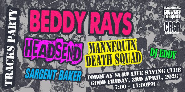 Tracks Party – Torquay live at Torquay Hotel in Torquay on April 03, 2026 - Concert poster