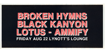 Broken Hymns, Black Kanyon, Lotus & Ammify