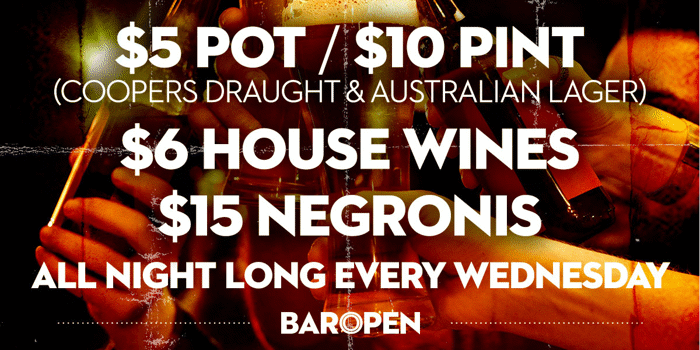 Wednesday Drink Specials