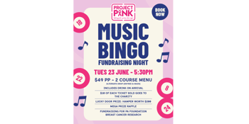 Project Pink Music Bingo Fundraising Night
