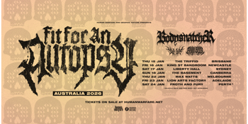 Fit For An Autopsy - It Comes For You - Australian Tour 2026