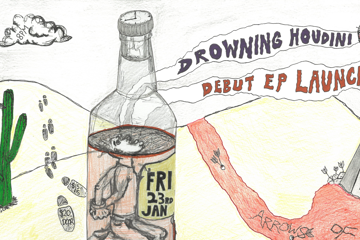Drowning Houdini Debut EP launch with Arrows of Desire and Cooling Tower [UPSTAIRS]