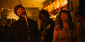 aftercare and Amelia Adler in The Tote Front bar