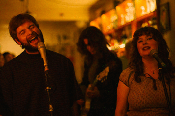 aftercare and Amelia Adler in The Tote Front bar