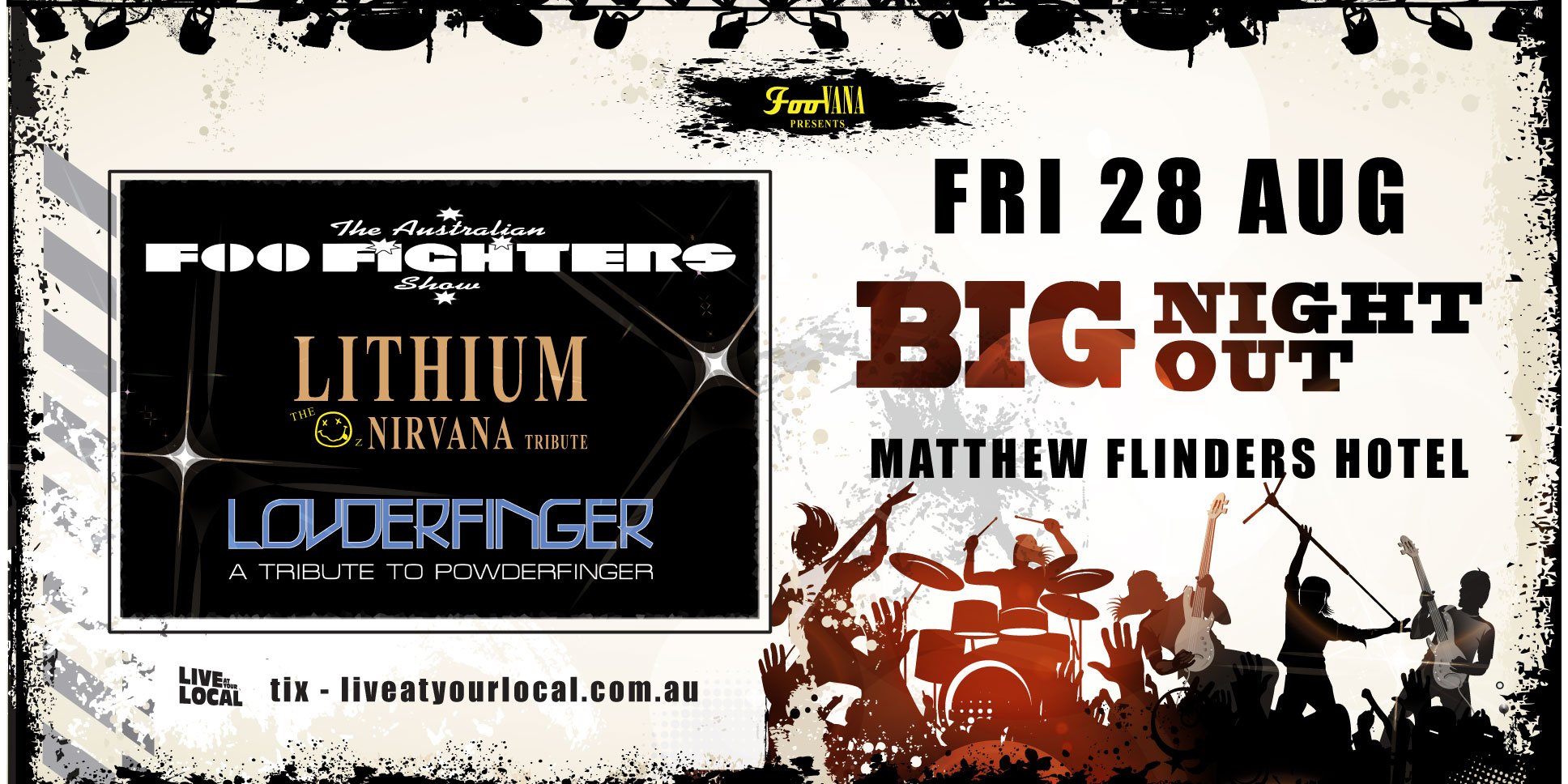 CANCELLED - BIG NIGHT OUT - FOO FIGHTERS, NIRVANA & POWDERFINGER TRIBUTES