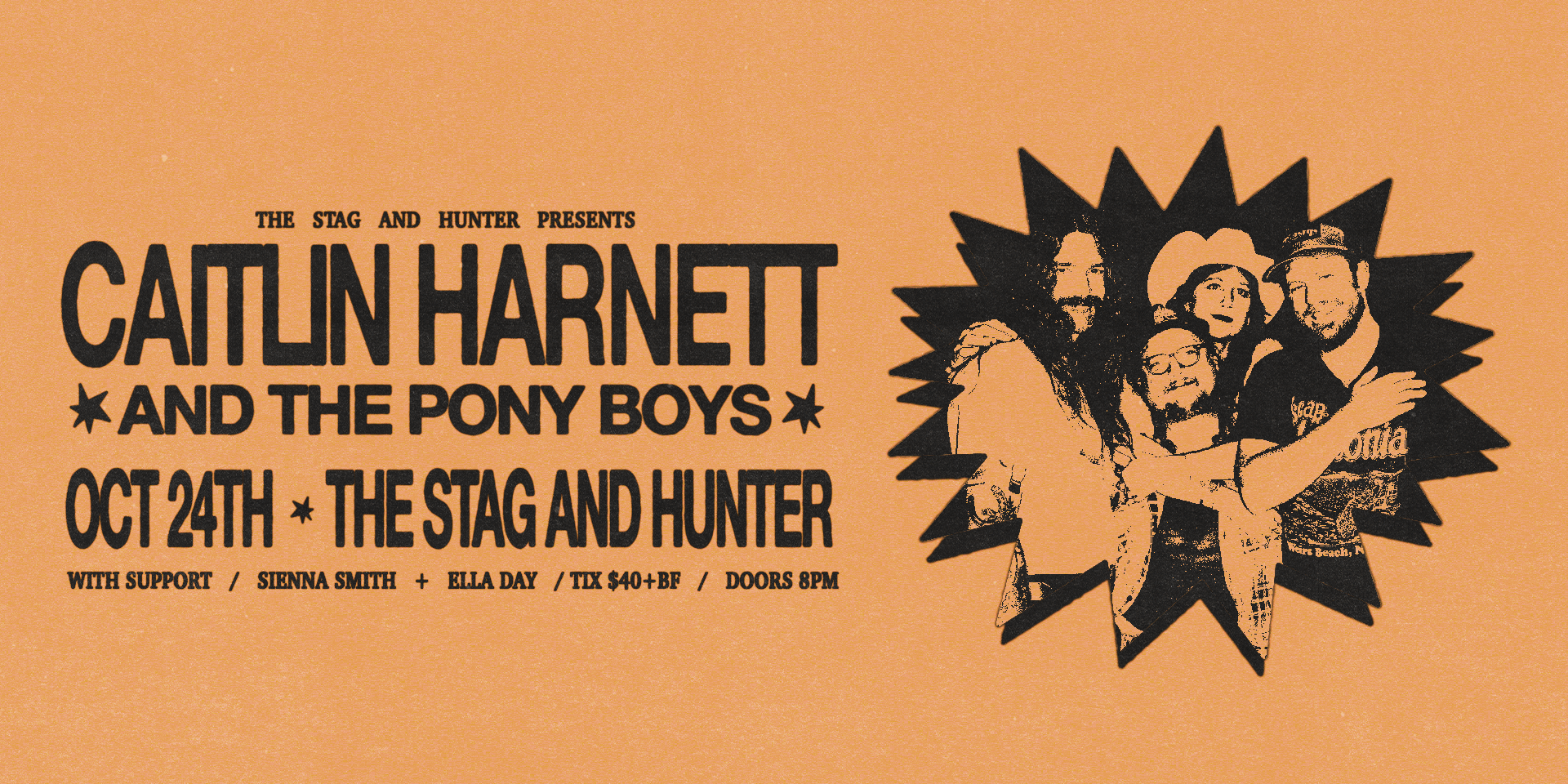Caitlin Harnett & The Pony Boys w/ Sienna Smith & Ella Day