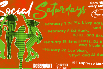 Rosemount Hotel X RTRFM Social Saturdays February