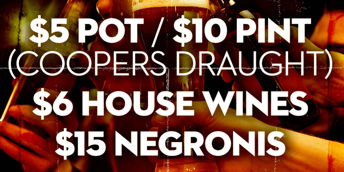 Wednesday Drink Specials