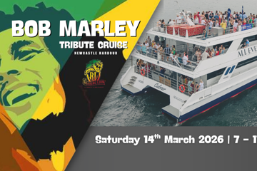 Bob Marley Tribute Cruise on Newcastle Harbour! - 7pm to 11pm
