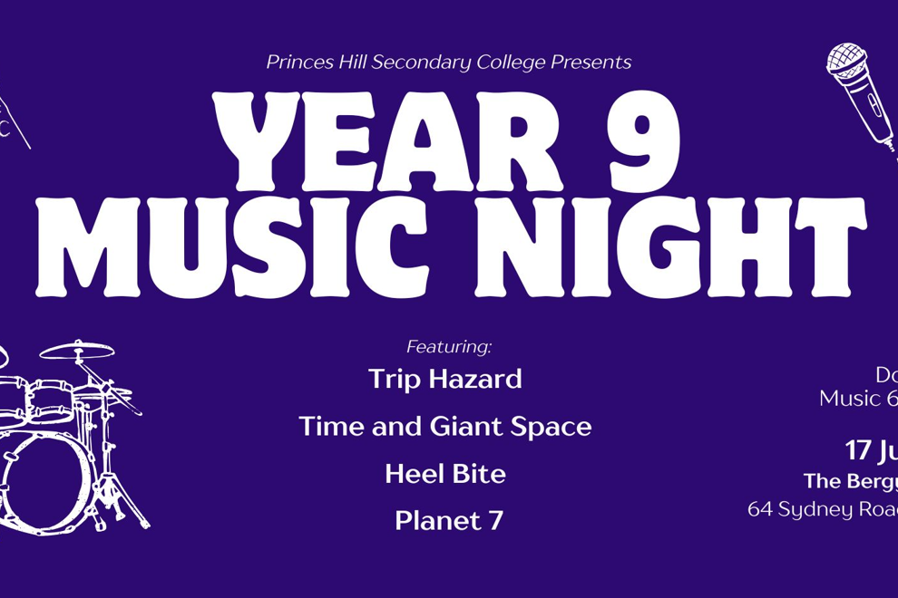 Princes Hill Year 9 Music Night