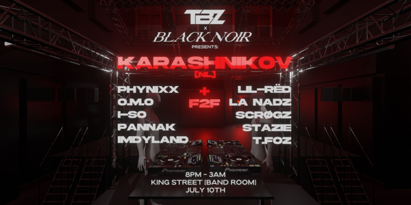BLACK NOIR x TRAILBLAZERS presents: FRONT FUSION live at King Street (Newcastle) - Concert poster