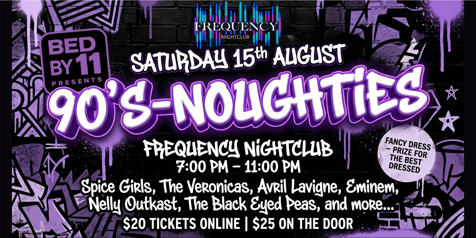 Bed by 11 events -- 90's NOUGHTIES @ Frequency Nightclub JOONDALUP