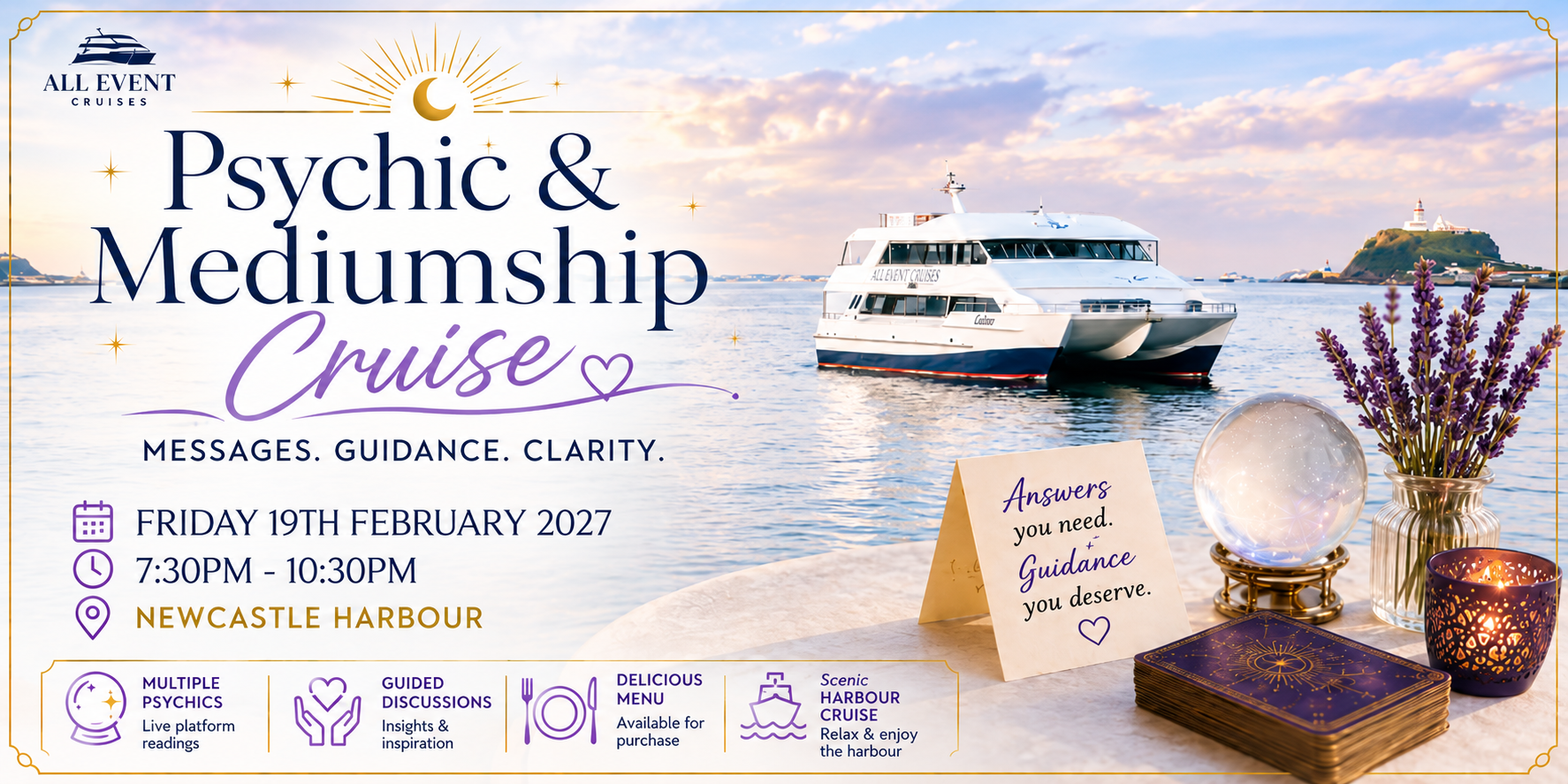 Psychic & Mediumship Lunch Cruise | Newcastle Harbour