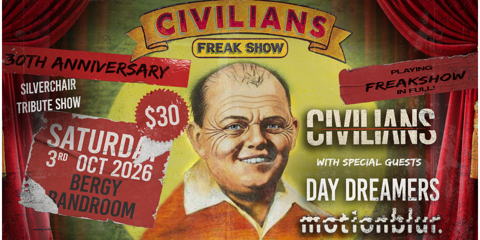 Civilians – Freak Show 30th Anniversary Tribute