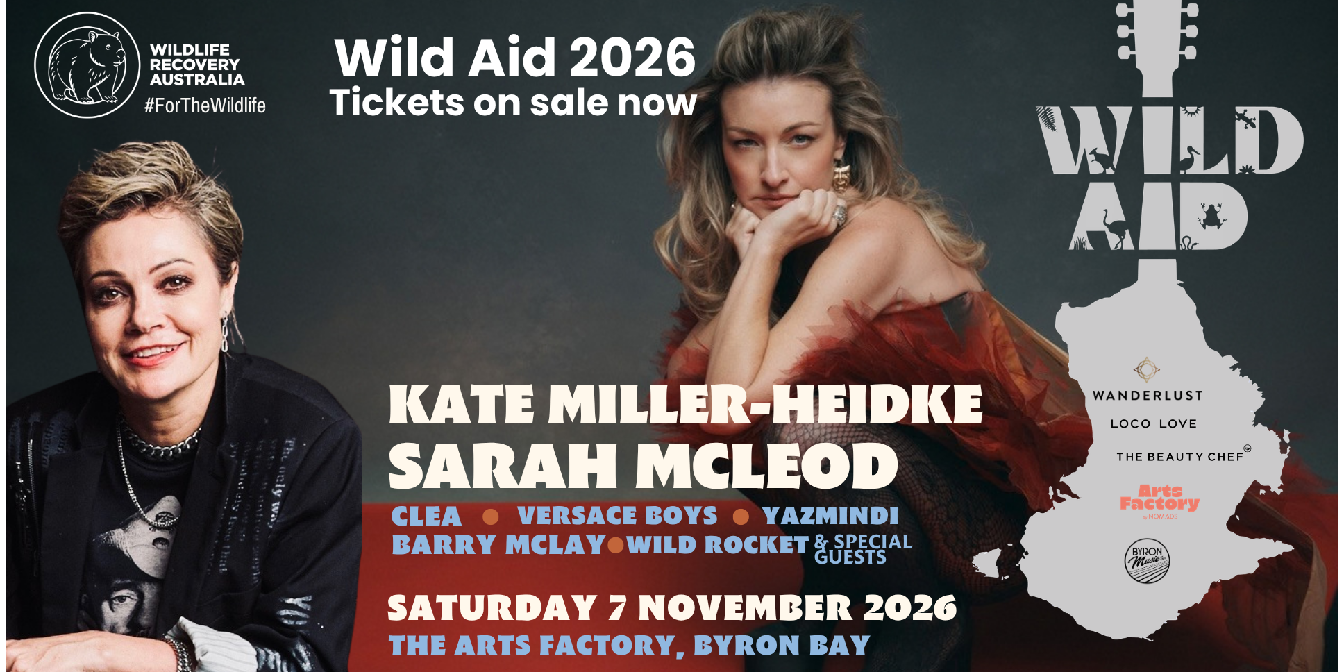 WILD AID 2026 – MUSIC FOR WILDLIFE - BYRON BAY