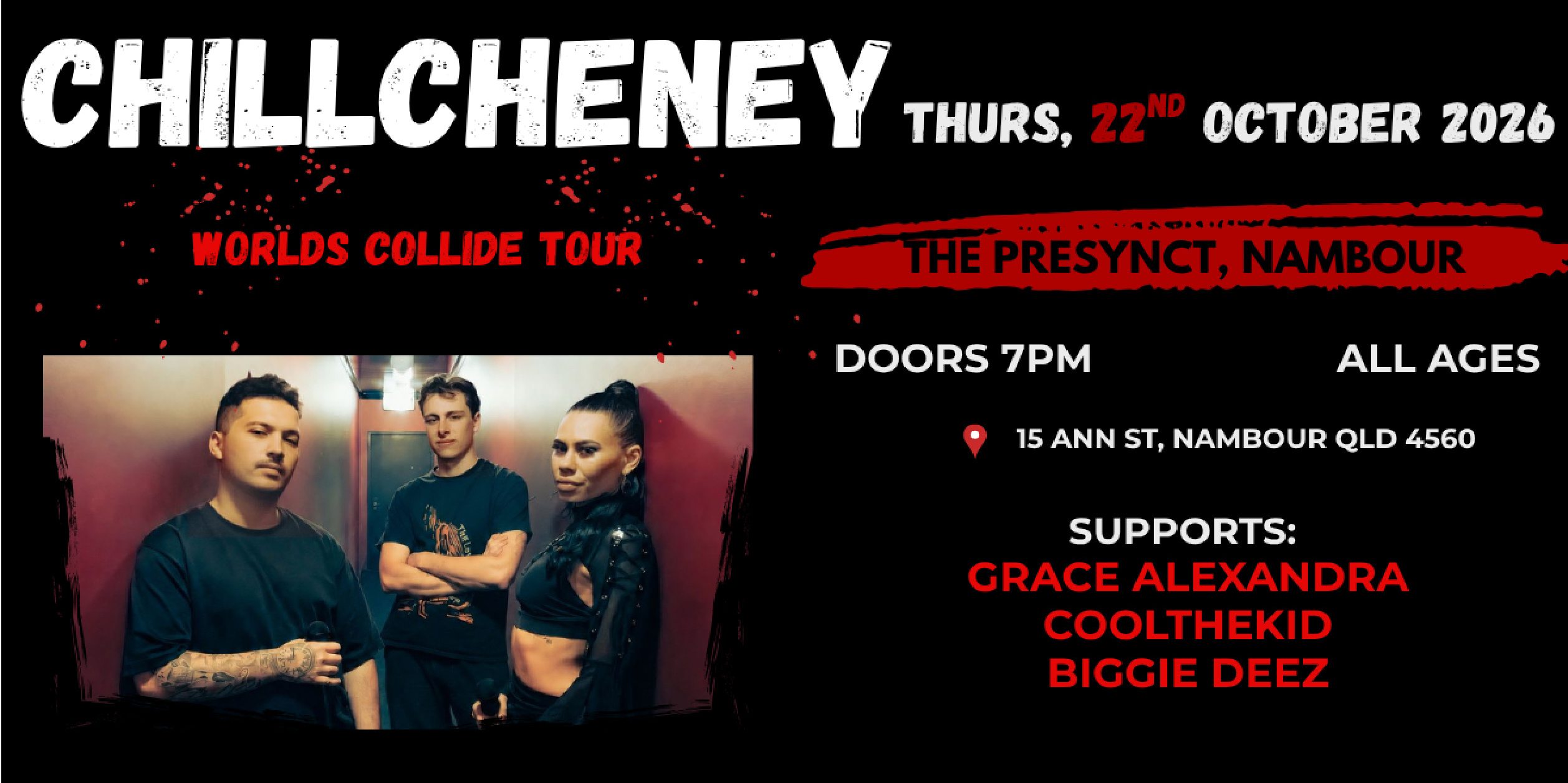 ChillCheney Worlds Collide Regional tour 2026