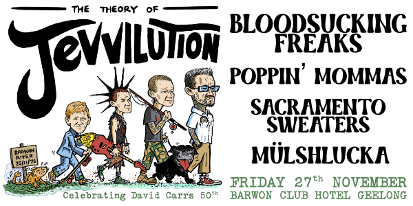The Theory Of Jevvilution live at Barwon Club Hotel - Concert poster