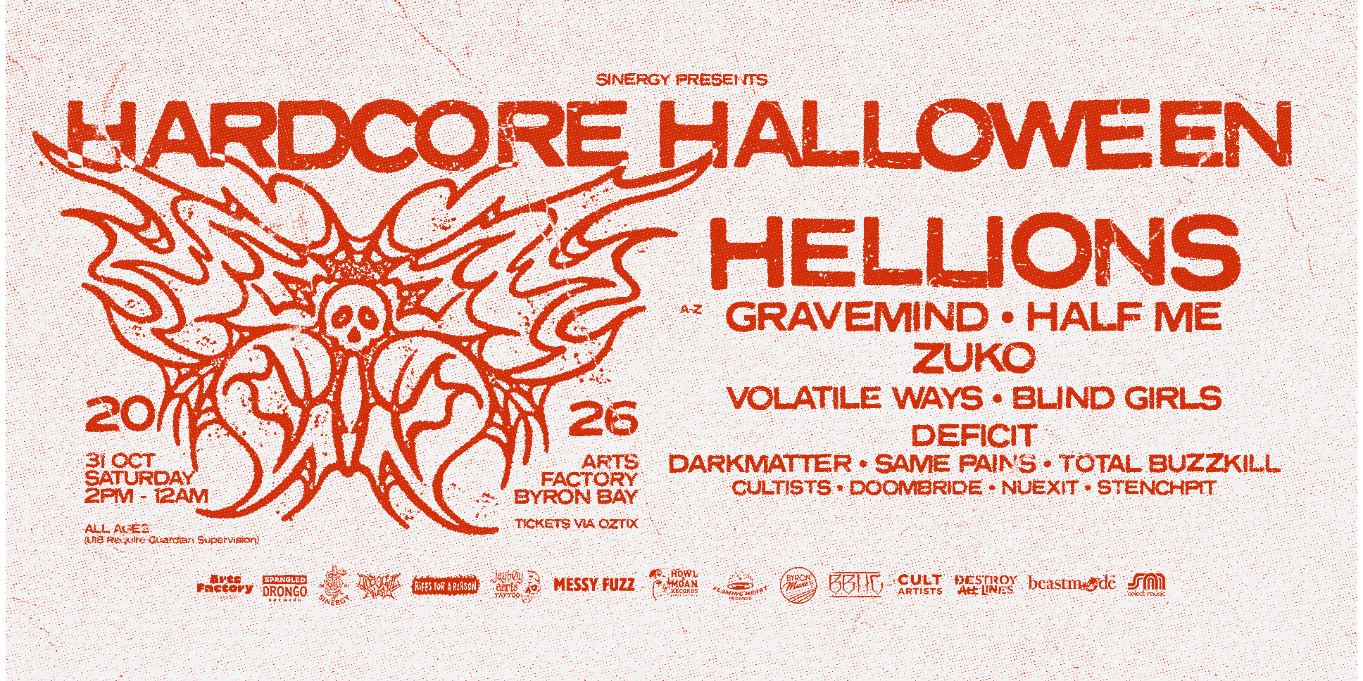 HARDCORE HALLOWEEN 2026 - BYRON BAY