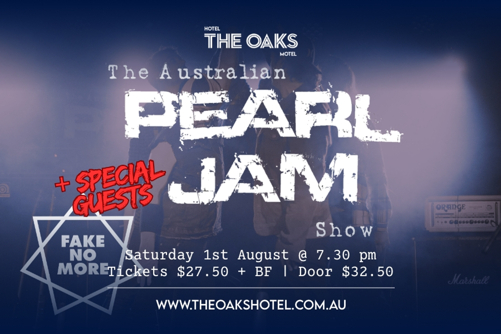 Australian Pearl Jam Show + Fake No More