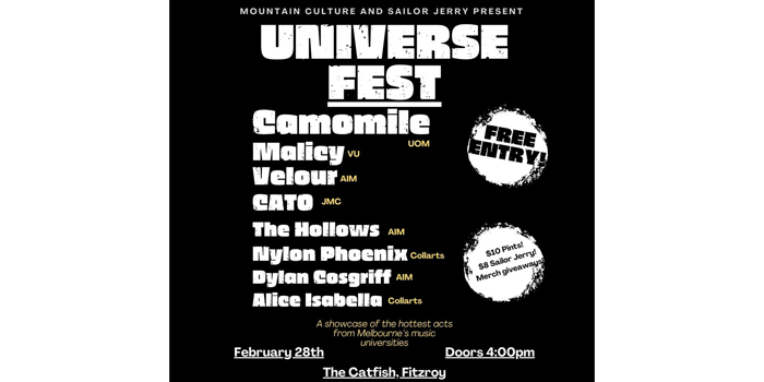 **FREE ENTRY** UNIVERSE FEST 2026
