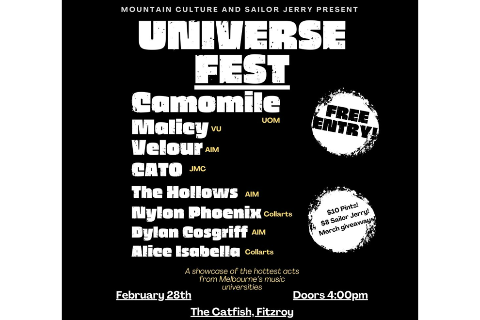 **FREE ENTRY** UNIVERSE FEST 2026
