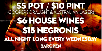 Wednesday Drink Specials