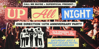 Up All Night: One Direction 16th Anniversary Party - Scarborough