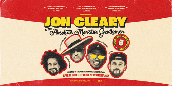 Event image for Jon Cleary • The Absolute Monster Gentlemen