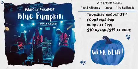 Panic In Paradise Blue Pumpkin Single Launch