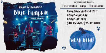 Panic In Paradise Blue Pumpkin Single Launch