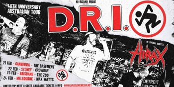 D.R.I. - 40th Anniversary Tour with guests Hirax