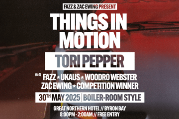 THINGS IN MOTION ft. TORI PEPPER - BYRON BAY | FREE ENTRY