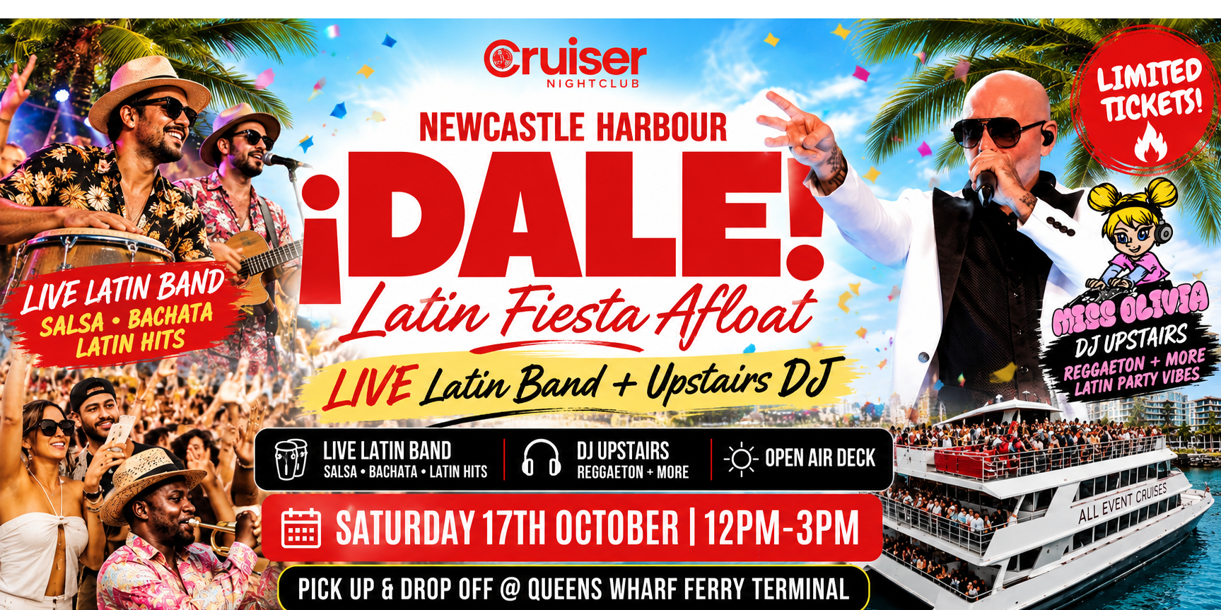 DALE! | LIVE Latin Band | Latin Boat Party | Newcastle Harbour