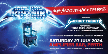 "RIDE THE LIGHTNING" 40TH Anniversary Tribute performed by SAD BUT TRIBUTE