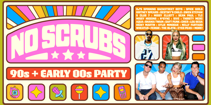NO SCRUBS: 90s + Early 00s Party - Bribie Island
