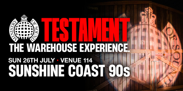 Ministry of Sound Testament - 90s Session, Sunshine Coast