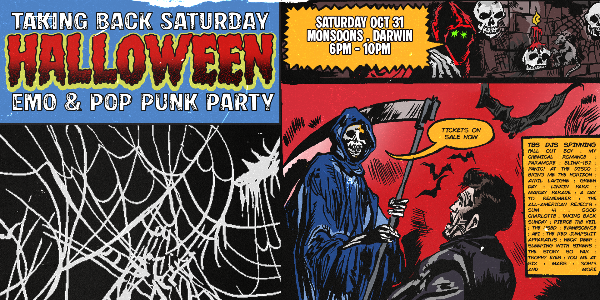 Taking Back Saturday Halloween: Emo & Pop Punk Party - Darwin