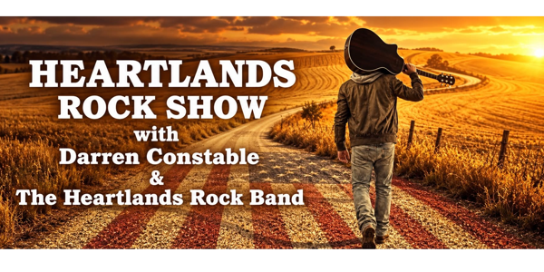 HEARTLANDS ROCK SHOW Launch Party (includes Drinks & Canapes) live at The Star Gold Coast - Concert poster