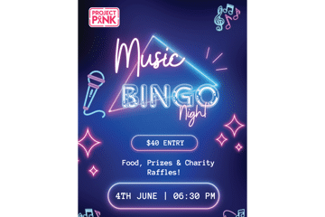 Project Pink Music Bingo
