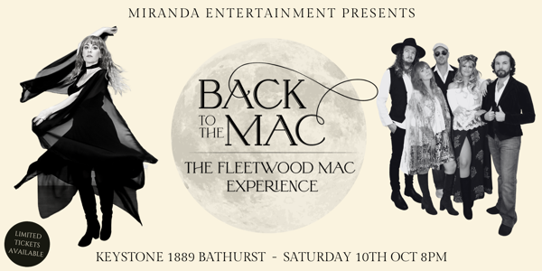 BACK TO THE MAC THE FLEETWOOD MAC EXPERIENCE live at Keystone 1889 - Concert poster