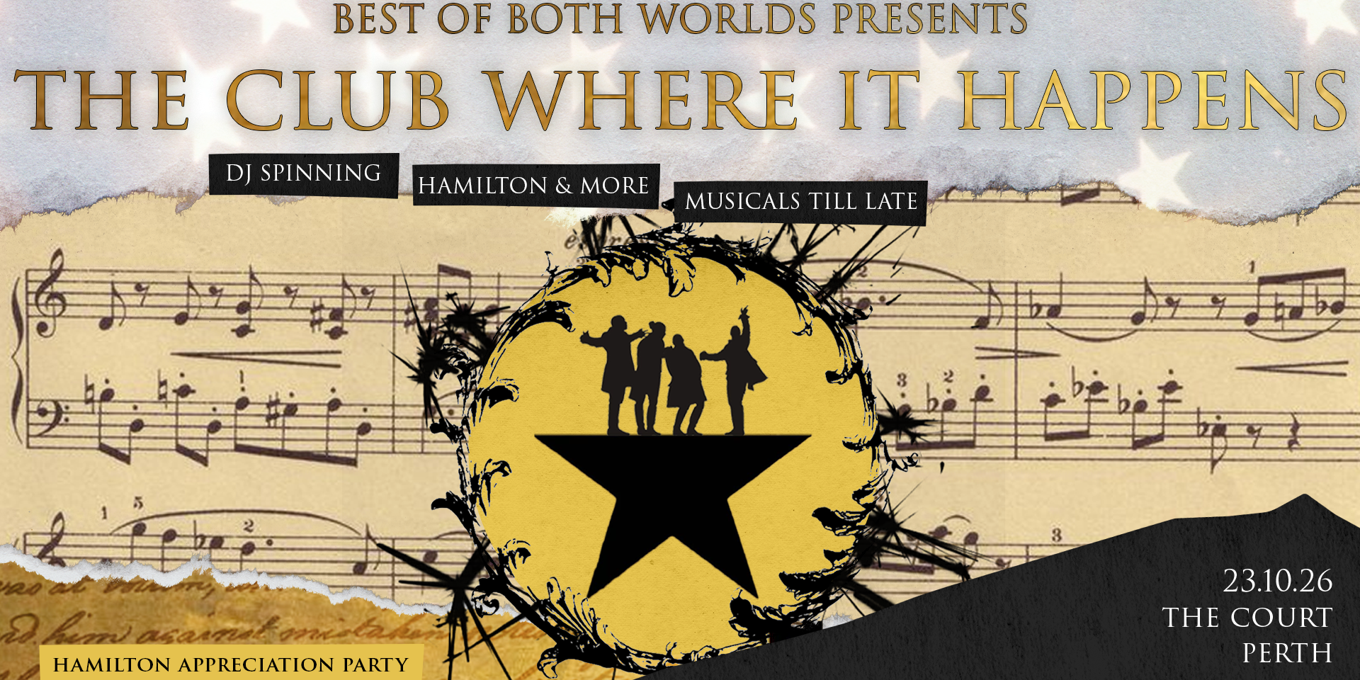 The Club Where it Happens: Hamilton Appreciation Party - Perth