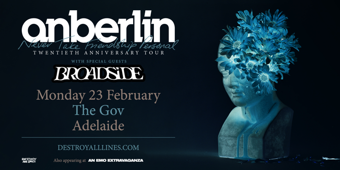Anberlin 'Never Take Friendship Personal' 20th Anniversary Tour